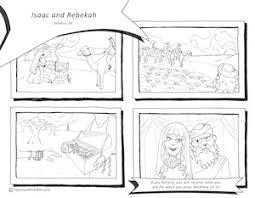 Abraham and isaac coloring page. Isaac Rebekah Teach Us The Bible