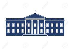 White House Building Vector Graphic Architecture Background Blue Building City Construction Design Home House Building A House Building White House