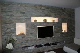 Wohnwand Dekorieren Ideen Steinwand Wohnzimmer Wohnwand Selber Bauen Wohnen