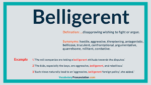 Belligerent How To Pronounce Ways Of Learning English Words