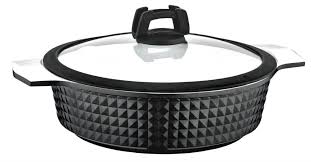 Falez Trendy Ceracast Black 7 Parca Dokum Tencere Seti Fds 1020