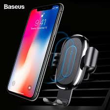 Baseus Car Qi Wireless Charger For Iphone Xs Max X 8 10w Fast Wirless Charging Wireless Car Charger For Samsung Charging Car Wireless Charger Car Phone Holder