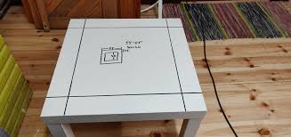 Tile top tables are excellent options by eating dinner together in the dinner table. Had A Cheap Ikea Table And Tried To Make A Infinity Mirror Coffee Table From It I Added Usb Charger Into It Too Cause Why Not Album On Imgur