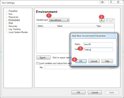 environment variable in qtp uft with