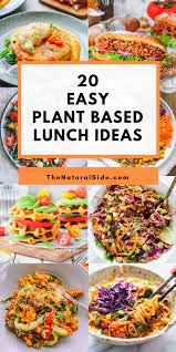 20 Easy Plant Based Lunch Ideas For Easy Meal Prep Healthy Plant Based Recipes Plant Based Recipes Easy Plant Based Diet Meal Plan