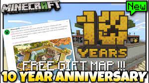 Maybe you would like to learn more about one of these? Minecraft 10 Yr Anniversary Free Map Leaked Anniversary Gifts Bedrock Java Youtube