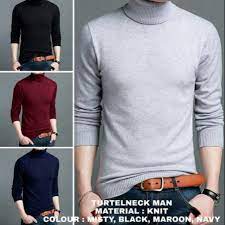 Terutama untuk anda kaum pria. Best Produk Baju Rajut Leher Tinggi Turtle Neck Cowok Shopee Indonesia