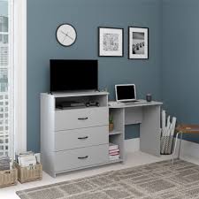 This simple, easy desk is the solution to your office needs! Fingerhut Ameriwood Home Rebel 3 In 1 Media Dresser And Desk Combo