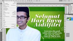 Pakej kad raya kartun digital istimewa ini mengandungi lebih 40 design yang sangat menarik hasil karya eksklusif kartunis ubi. Hasilkan Kad Raya Photoshop Youtube