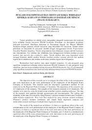 Dari hasil uji regresi linear berganda didapatkan nilai adjusted r square sebesar 60.3%. Pdf Pengaruh Kompensasi Dan Motivasi Kerja Terhadap Kinerja Karyawan Perusahaan Daerah Air Minum Pdam Surakarta Bjah Arifin Academia Edu