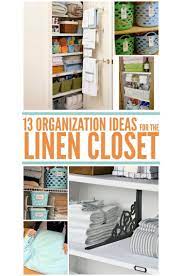 Here are 15 organization ideas for your linen closet. 13 Brilliant Linen Closet Organization Ideas