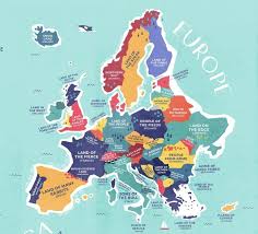 This Map Shows The Literal Meaning Of Every Country S Name Country Names Europe Map World Geography