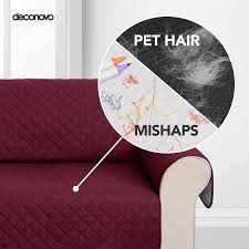 36 wide x 39 deep x 37 high. Deconovo Pet Sofa Slipcover Microfiber Couch Covers Soft Square Armchair Sofa Slipcover For Pets Kids Wine Red Home Decor Slipcovers Ourvagabondstories Com