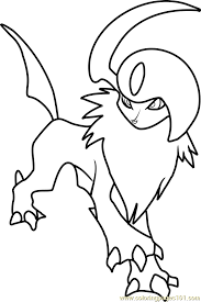 They've got everything from a bug's life to the chronic (what!?) cals of narnia and everything i. Absol Pokemon Coloring Page For Kids Free Pokemon Printable Coloring Pages Online For Kids Coloringpages101 Com Coloring Pages For Kids