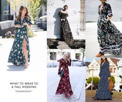 Is it ok to wear floral pattern at fall wedding. What To Wear To A Fall Wedding Crystalin Marie
