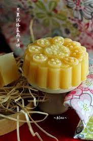 蓝色小厨 静静的 芒果优格菜燕月饼 jelly desserts mooncake recipe desserts