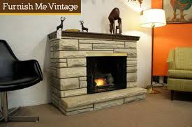 Continue to 14 of 20 below. Retro Mid Century Electric Faux Marble Fireplace