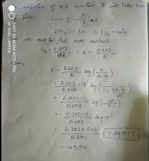 The only reaction you can. 75 Of The First Order Reaction Is Completed In 30 Minutes Calculate Rate Constant Of The Reaction Brainly In