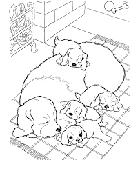 A happy dog in its wooden house. Dog And Puppy Coloring Pages Puppy Coloring Pages Animal Coloring Pages Dog Coloring Page