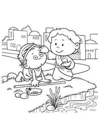 101kb, bible jesus heals the blind man coloring pages picture with tags: Jesus Heals The Blind Man Icharacter Media