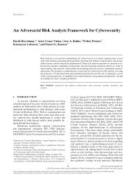Maybe you would like to learn more about one of these? Pdf An Adversarial Risk Analysis Framework For Cybersecurity