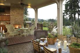 Over 300 block house & cottage plans with basement floor and terrace, plus construction cost estimate. House Plans Outdoor Living Spaces Popular Feature In New Home Designs The House Designers