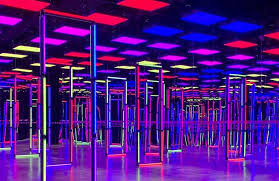 Mask, neon, person, photography, hd, 4k, 5k, dark. Fendi S Aw21 Set Was Aglow With Neon Lights And Colour In Milan The Spaces