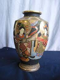Satsuma Vase Meiji Chinese Warrior Signed Vtg Bowl Antique Porcelain Pottery Pot Satsuma Vase Pottery Pot Japanese Porcelain