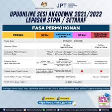 Sukacita dimaklumkan kepada semua pelajar lepasan spm dan lepasan stpm setaraf, kini anda boleh mula membuat permohonan upu secara online bagi sesi 2021/2022. Cara Mohon Upu Online Tarikh Penting Permohonan Kemasukan Pelajar Lepasan Spm Stpm Sesi Akademik 2021 2022 Semakan Online 2021
