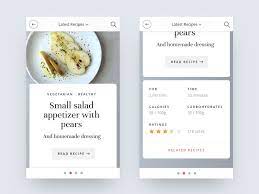 Food Recipes App Design With Images Food App App Design Mobile App Inspiration