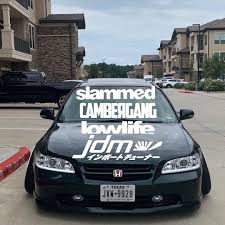 Jdm Windshield Banners Windshield Decals Custom Windshield Banner Large Decal Window Decal Windshield Custom Decals Banner
