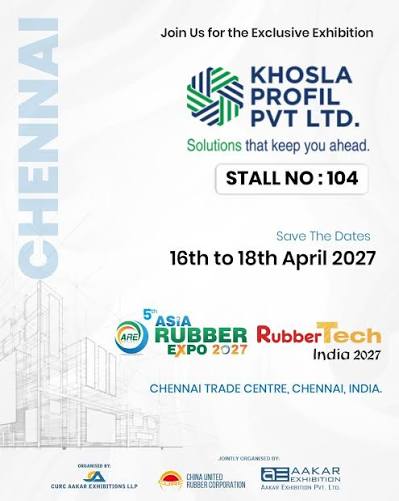 5th Asia Rubber Expo 2027 — Chennai Trade Centre, Chennai, Tamil Nadu, India