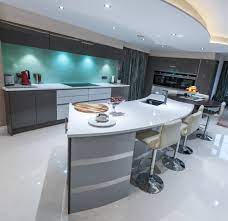 Verdi Kitchens Surrey Handleless Grey High Gloss Kitchen