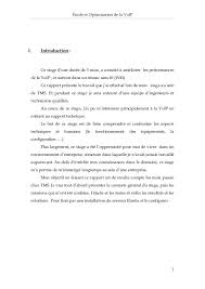 Etude Et Optimisation De La Voip 1 I Introduction Ce Stage D Une Duree De 3 Mois A Consiste A Ameliorer Les Perform Word Doc Words Fails