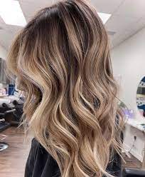 If you used a medium brown 5, then you should buy a 5.2 dye. Stunning Neutral Toned Balayage And Beach Waves Love The Medium Brown Fading Into Buttery Blonde To Neutral Blonde Hair Balyage Long Hair Balayage Hair Blonde