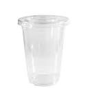 50 Count] 20 oz Clear Plastic Disposable PET Cups with Lids ...