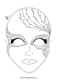 62 Maschere Di Carnevale Da Colorare E Ritagliare Pianetabambini It Maschere Halloween Maschere Maschere Artistiche