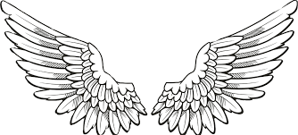 Black And White Angel Wings Png Sticker Freetoedit Wings Wing Fly Angel Angel Wings Clip Art Wings Tattoo Neck Tattoo