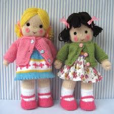 Polly And Kate Knitted Toy Dolls Pdf Email Knitting Pattern Bebekler Icin Orgu Krose Ve Orgu Projeleri