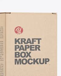 Download Matte Dropper Bottle With Kraft Paper Box Mockup In Box Mockups On Yellow Images Object Mockups