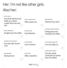 Im not like other girls quotes. Her I M Not Like Other Girls Also Her We Ll Get Along If You Think Michael And Dream Dinner Guest The Key To Making Me Laugh Is Holly Are A Better Couple Than