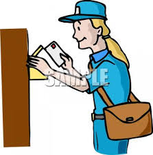 Pin the clipart you like. Mail Carrier Putting Letters In A Mailbox Royalty Free Clip Art Illustration