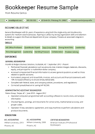 Bookkeeper Resume Sample Guide Resume Genius