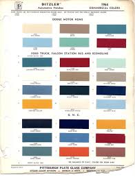 Paint Chips 1964 Truck Fleet Commercial Paint Charts