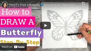Draw two circles overlapping the butterfly's body at the centre. How To Draw A Butterfly Easy Peasy Fast For Kids Teens And Adults