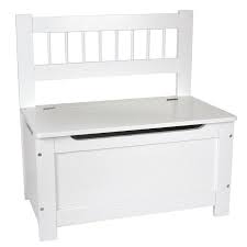 weisse truhenbank aus holz 60 x 34 x 62 cm von jabadabado aufbewahrung kinderzimmer truhenbank kinderbank