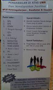 Lowongan kerja sopir & tenaga gudang (tanpa ijazah) sumber : Loker Terbaru Spg Dan Spb Postingan Facebook