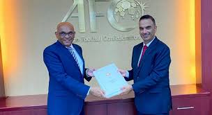 The 2027 afc asian cup will be the 19th edition of the afc asian cup, the quadrennial international men's football championship of asia organised by the asian football confederation (afc). Ambassador Hands Over Qatar S Asian Cup 2027 Bid File Qatar Football Association