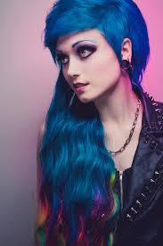 You can bleach your hair using a kit from a drug or beauty supply store, or you can have it bleached professionally. 4536189 Women Nose Rings Blue Hair Looking Away Pierced Nose Face Dyed Hair Chains Model Piercing Evie K Grgurich Portrait Colorful Necklace Portrait Display Wavy Hair Wallpaper Mocah Hd Wallpapers