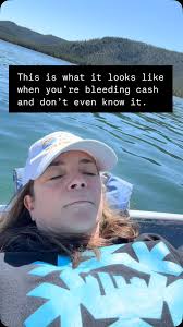 All calm here., But the truth?, I used to lay in the sun like this… while  mentally calculating if payroll would clear., The hardest part wasn’t the  money., It was not knowing why it always felt ...